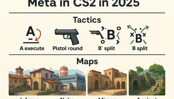 Мета в CS2 в 2025 году: актуальные тактики и карты на турнирах