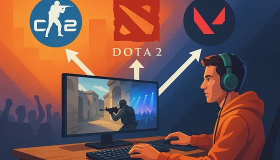 С чего начать путь в киберспорт: гайд для новичков в CS2, Dota 2 и Valorant